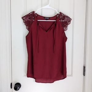 Express Dark Pink Blouse